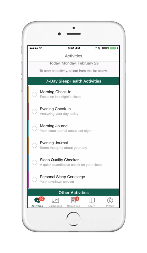 7 Day Activities Shot