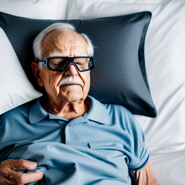 Elderly Man with Sleep Apnea